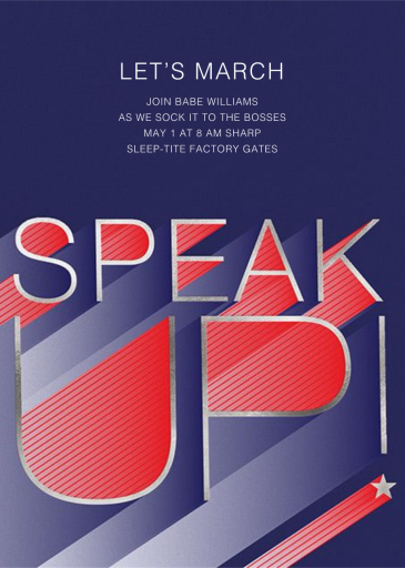 Speak Up (Invitation) - Election Invitation by Paperless Post