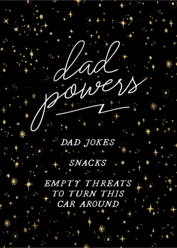 Dad Powers - Father's Day Card by Party of One