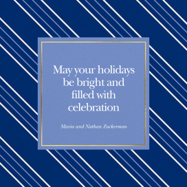 Peppermint Stripe - Hanukkah Card by kate spade new york