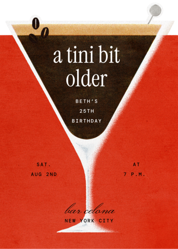 Espresso Tini - Invitation by Paperless Post