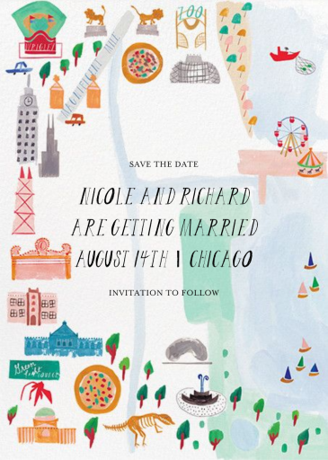 Miss Windy City (Save the Date) - Invitation by Mr. Boddington's Studio