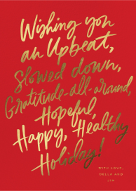 Wishing You a Happy Holiday - Business Holiday Card by Cheree Berry Paper & Design