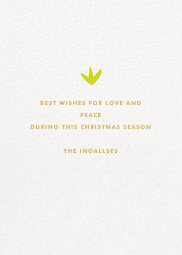 Merry Cactus - Christmas Card by Meri Meri - Back