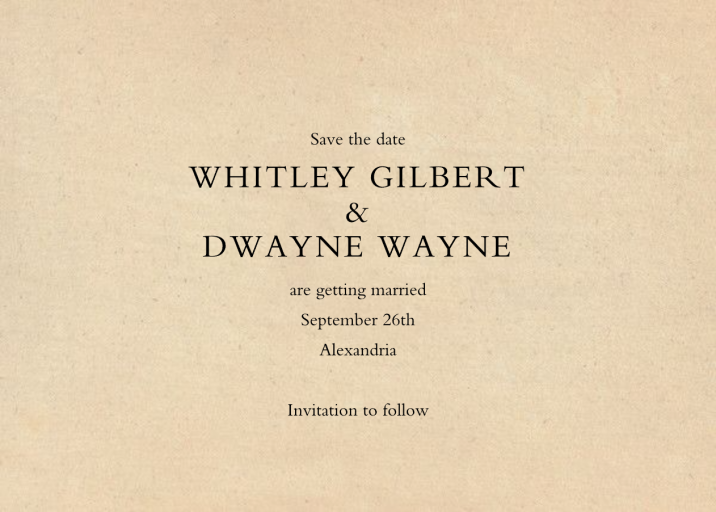 Red Letter Response (Save the Date) by John Derian - Back