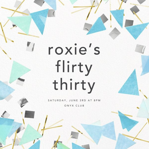 Scatter - Birthday Invitation by CONFETTISYSTEM