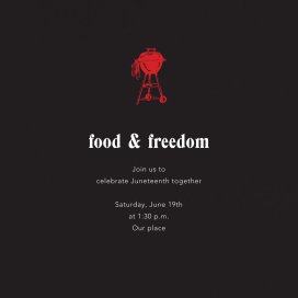 Black - Juneteenth Invitation by Paperless Post
