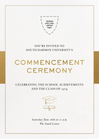 Golden Class - Graduation Party Invitation by Paperless Post