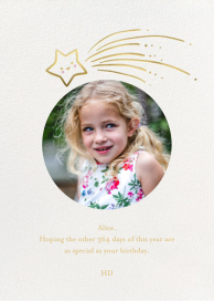 Star Treatment Photo - Birthday Card by Little Cube