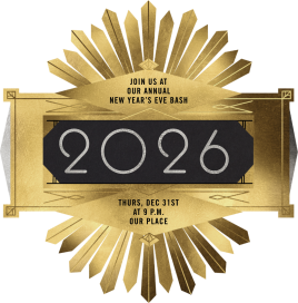 Vintage Countdown - New Year's Eve Invitation by Paperless Post
