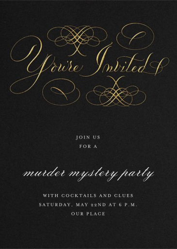 You're Invited - Murder Mystery Invitation by Bernard Maisner