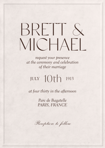 The Archivist - Wedding Invitation by Paperless Post