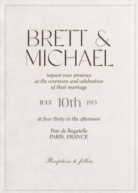 The Archivist - Wedding Invitation by Paperless Post