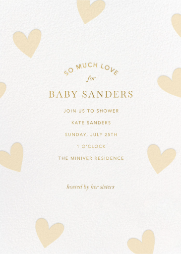 Showered in Love - Baby Shower Invitation by Sugar Paper