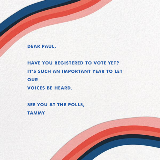 Vote Early - Activism Invitation by Hello!Lucky - Back