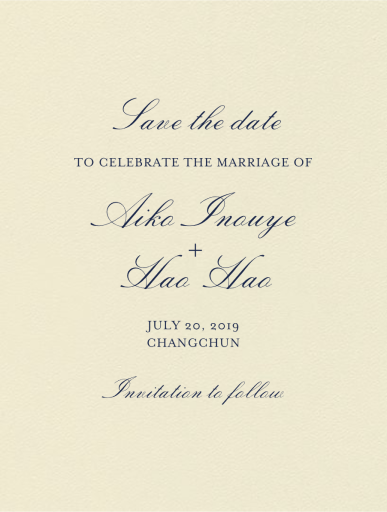 Amboise (Save The Date) by Crane & Co.