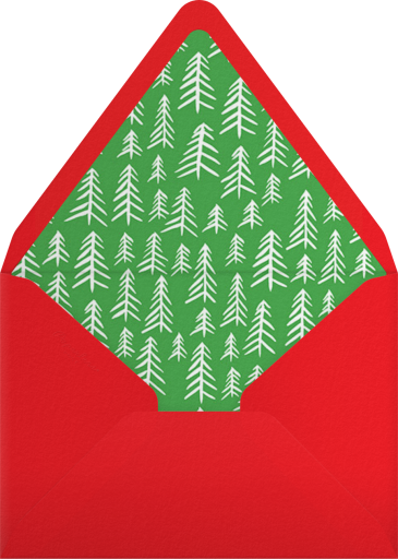 Cursive Holidays - Linda and Harriett Envelope