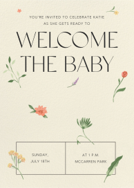 Bouquet Toss - Baby Shower Invitation by Paperless Post