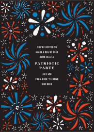Firework Bouquet - 4th of July Invitation by Paperless Post