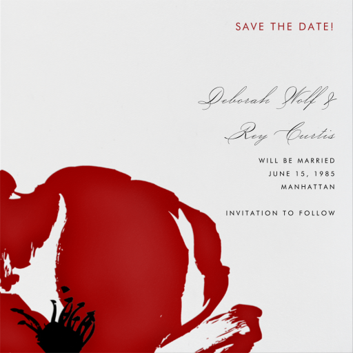 Poppies Square by Paperless Post