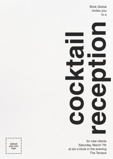 Right as Rain - Corporate Reception Invitation by Paperless Post