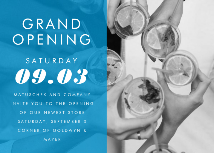 Horizontal Split - Launch Party Invitation by Paperless Post