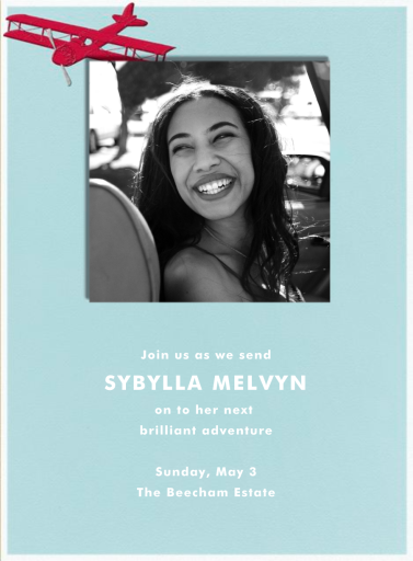 Biplane Photo - Invitation by Paperless Post