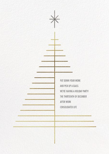 Tree Topper - Corporate Holiday Party Invitation by Paperless Post