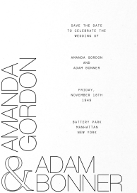 Ampersand Outline - Save the Date by Paperless Post