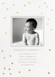 Starry First Birthday - First Birthday Invitation by Sugar Paper