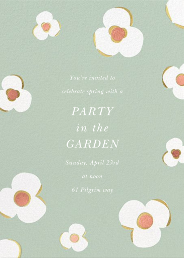 Three Petals - Spring Party Invitation by kate spade new york