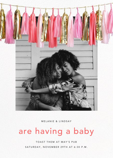 Glimmer Photo - Baby Shower Invitation by CONFETTISYSTEM