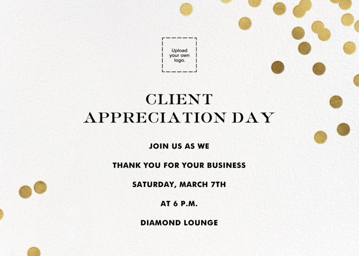 Confetti kate spade new york - Appreciation Event Invitation by kate spade new york
