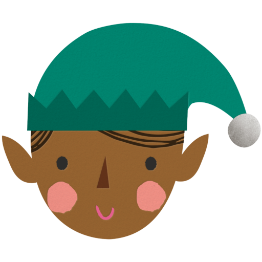 Blushing Elf - Holiday Card by Meri Meri