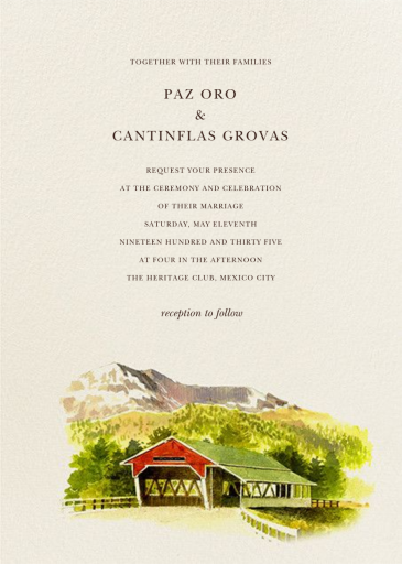 Champlain - Wedding Invitation by Felix Doolittle