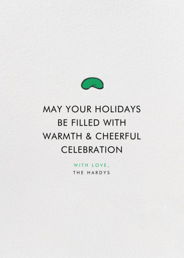 Snow Globe Hello!Lucky - Holiday Card by Hello!Lucky - Back