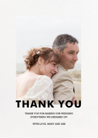 Wide Modern Border (Photo) - Thank You Card by Paperless Post