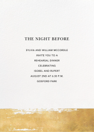 Simple Brushstroke - Rehearsal Dinner Invitation by Sugar Paper