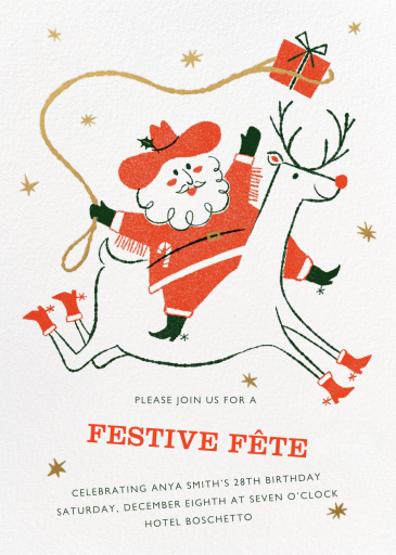 Cowboy Claus by Paperless Post