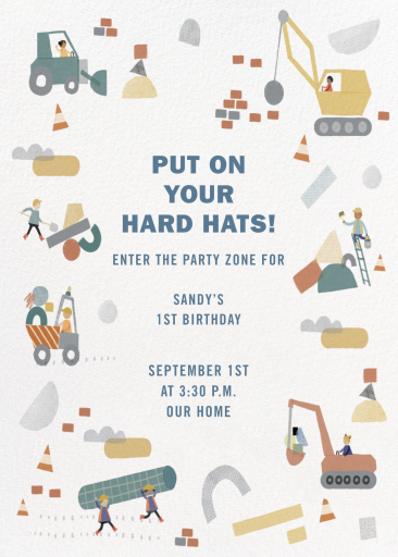 Party Zone - First Birthday Invitation by Crate & Barrel