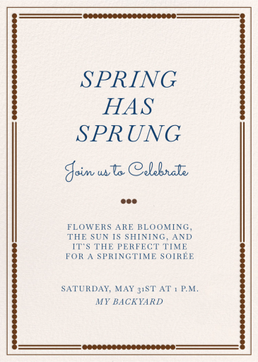 Dotted Charm - Welcome Party Invitation by Paperless Post