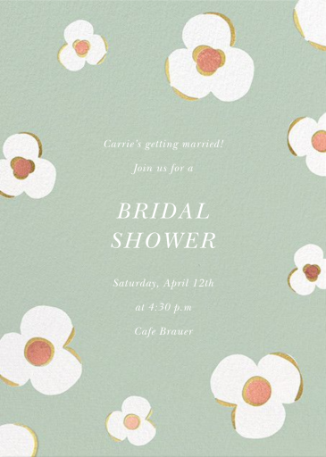 Three Petals - Bridal Shower Invitation by kate spade new york