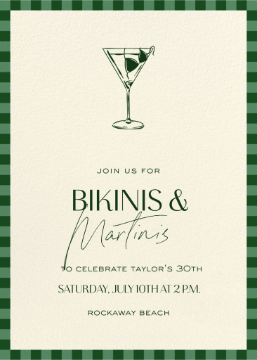 Bikinis and Martinis - Invitation by Paperless Post