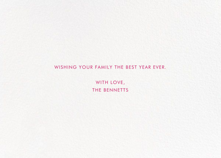 54321 - New Year's Card by kate spade new york - Back