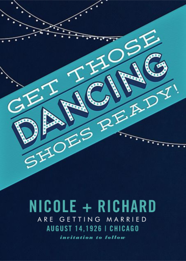 Those Dancing Shoes - Save the Date by Crate & Barrel