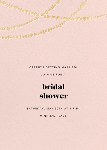 Streamer Shapes (Tall) - Bridal Shower Invitation by Paperless Post