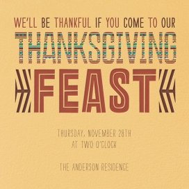 Southwest Thanksgiving - Thanksgiving Invitation by Crate & Barrel