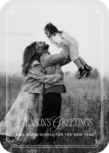 Photo Border Holiday Card