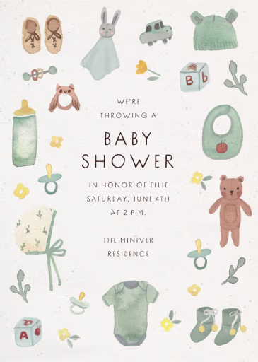 Baby Nest - Baby Shower Invitation by Merrilee Liddiard
