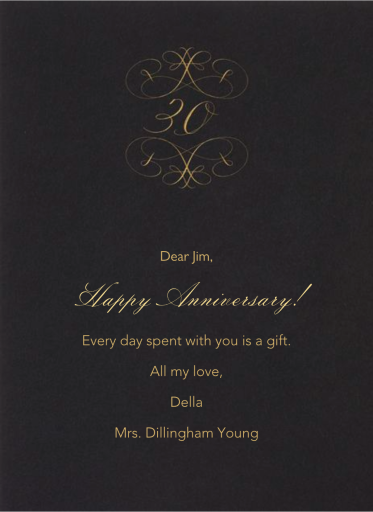 Numbers - Anniversary Card by Bernard Maisner