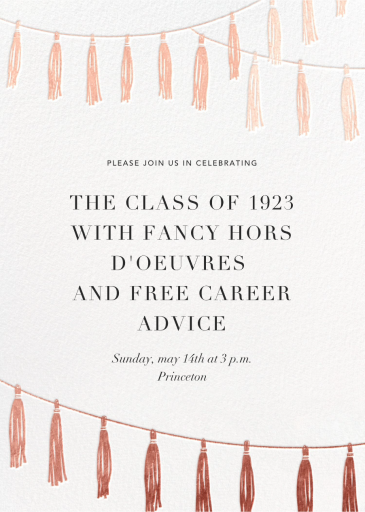 Tasseled II - Celebration Invitation by Paperless Post